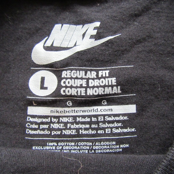 Nike Just Do It T Shirt Sz L Bred - Picture 4 of 4